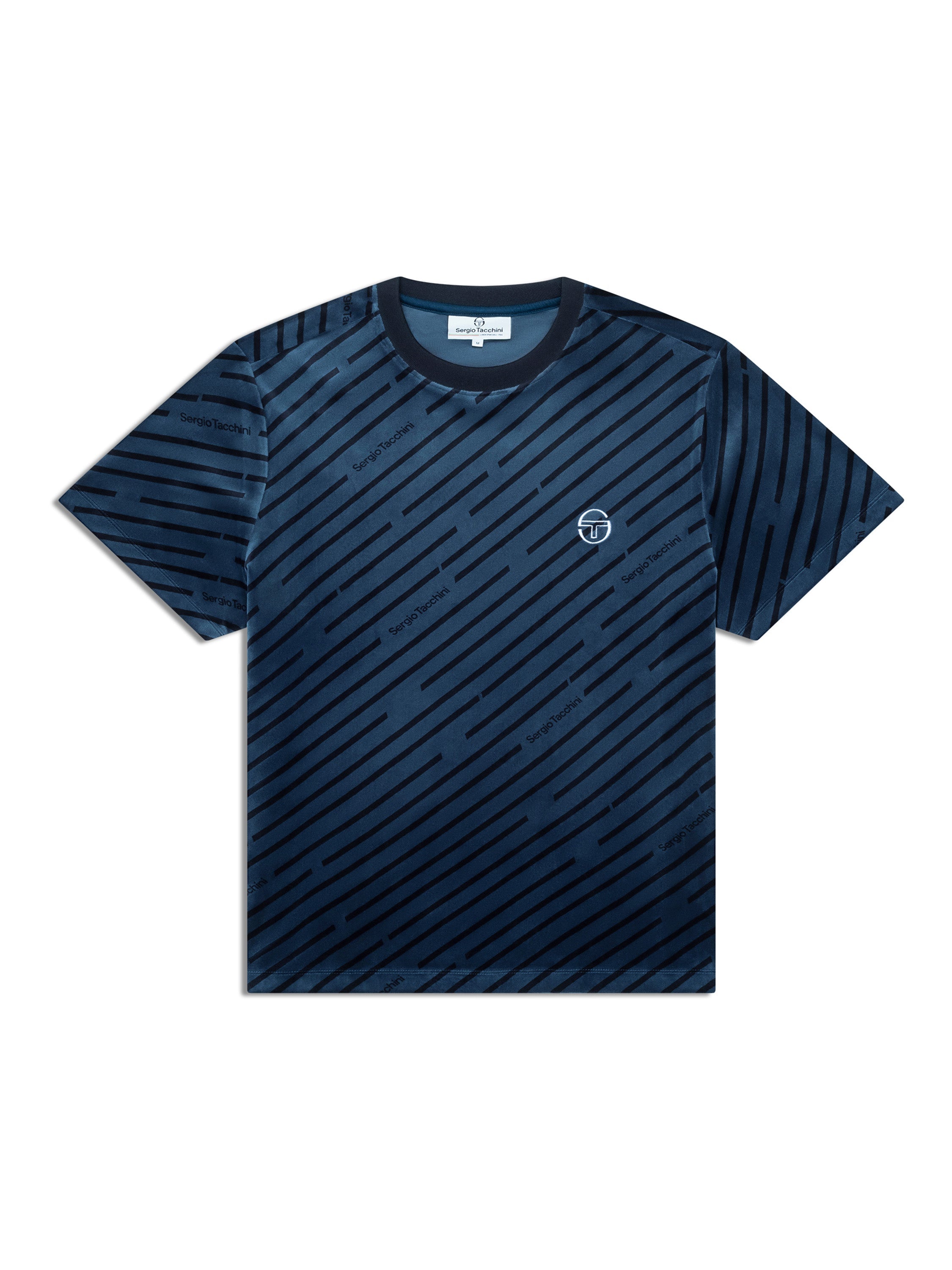 Obliquo Velour T-Shirt-Key Largo