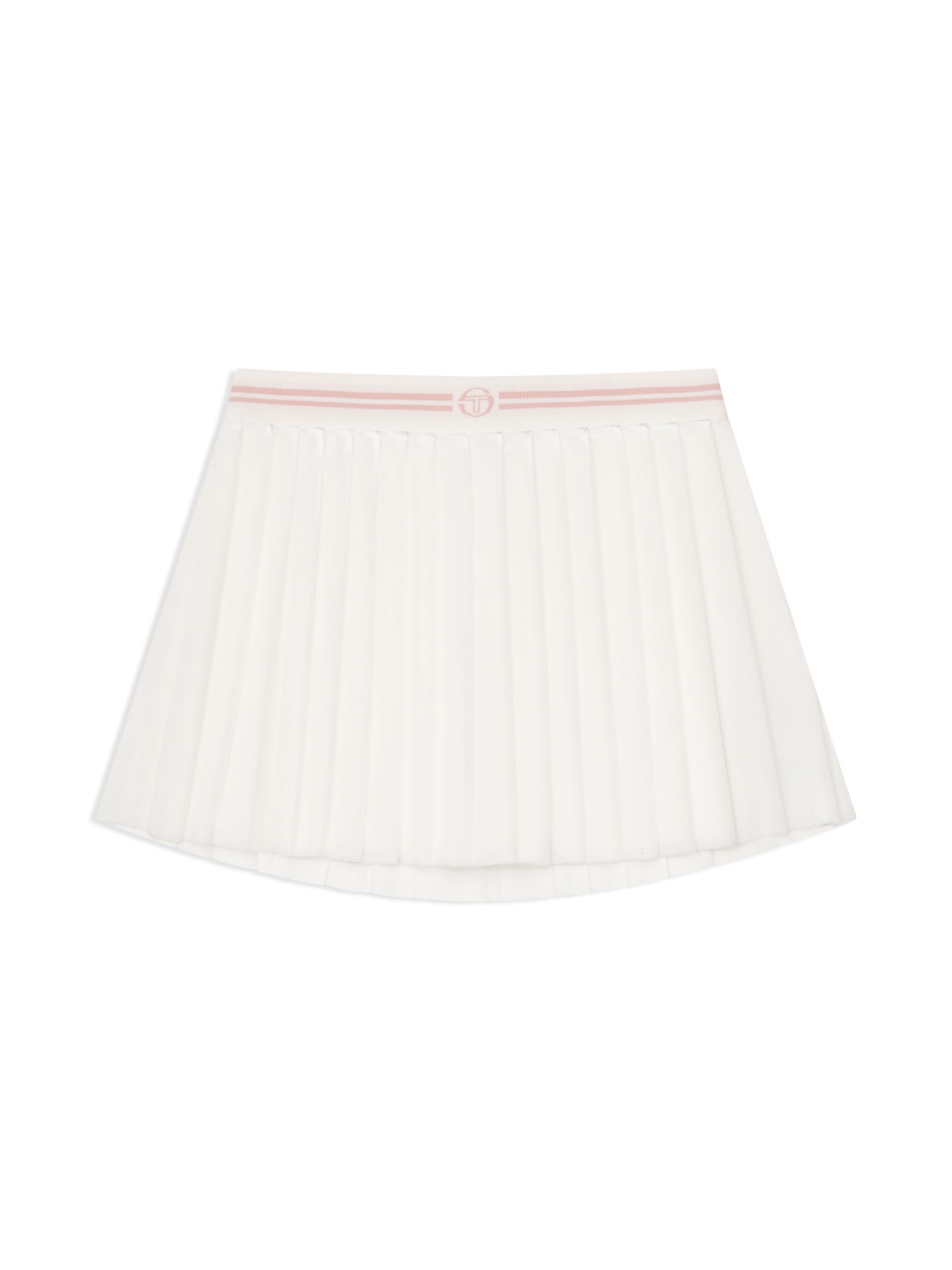 Nuvola Velour Skort-Gardenia