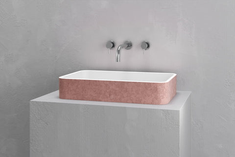 Rectangular Concrete Vessel Sink