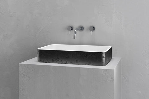 Rectangular Concrete Vessel Sink