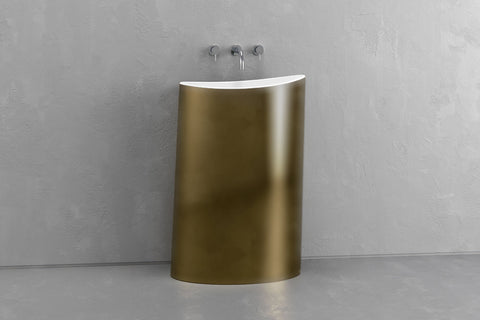 Oval Concrete Pedestal Sink – Bespoke Collection
