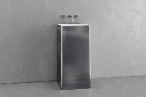 Square Concrete Pedestal Sink – Bespoke Collection