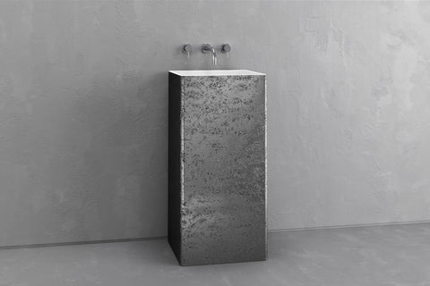 Square Concrete Pedestal Sink – Bespoke Collection