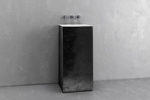 Square Concrete Pedestal Sink – Bespoke Collection
