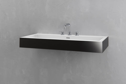Wall-Mounted Rectangular Concrete Sink
