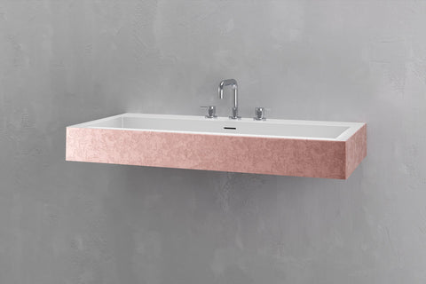 Wall-Mounted Rectangular Concrete Sink
