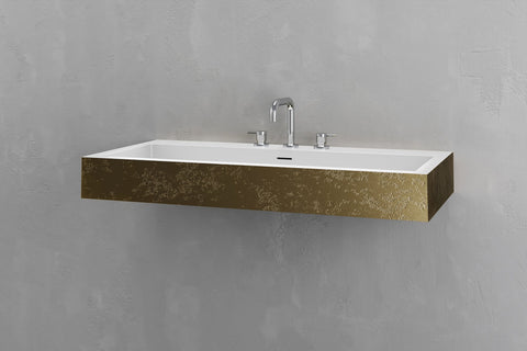 Wall-Mounted Rectangular Concrete Sink
