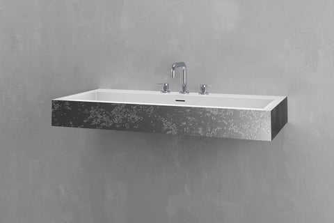 Wall-Mounted Rectangular Concrete Sink