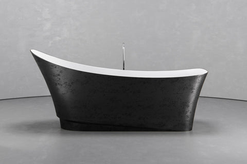 Boat-Shaped Freestanding Concrete Bathtub