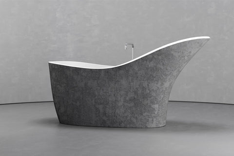 Slipper Freestanding Concrete Bathtub – Bespoke Collection