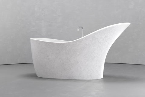 Slipper Freestanding Concrete Bathtub – Bespoke Collection