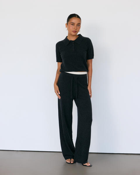 Tove Short Sleeve Cashmere Blend Polo