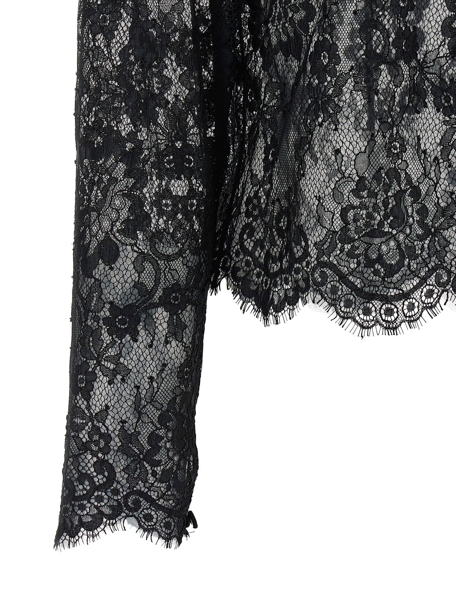 Self-Portrait Black Lace Blouse