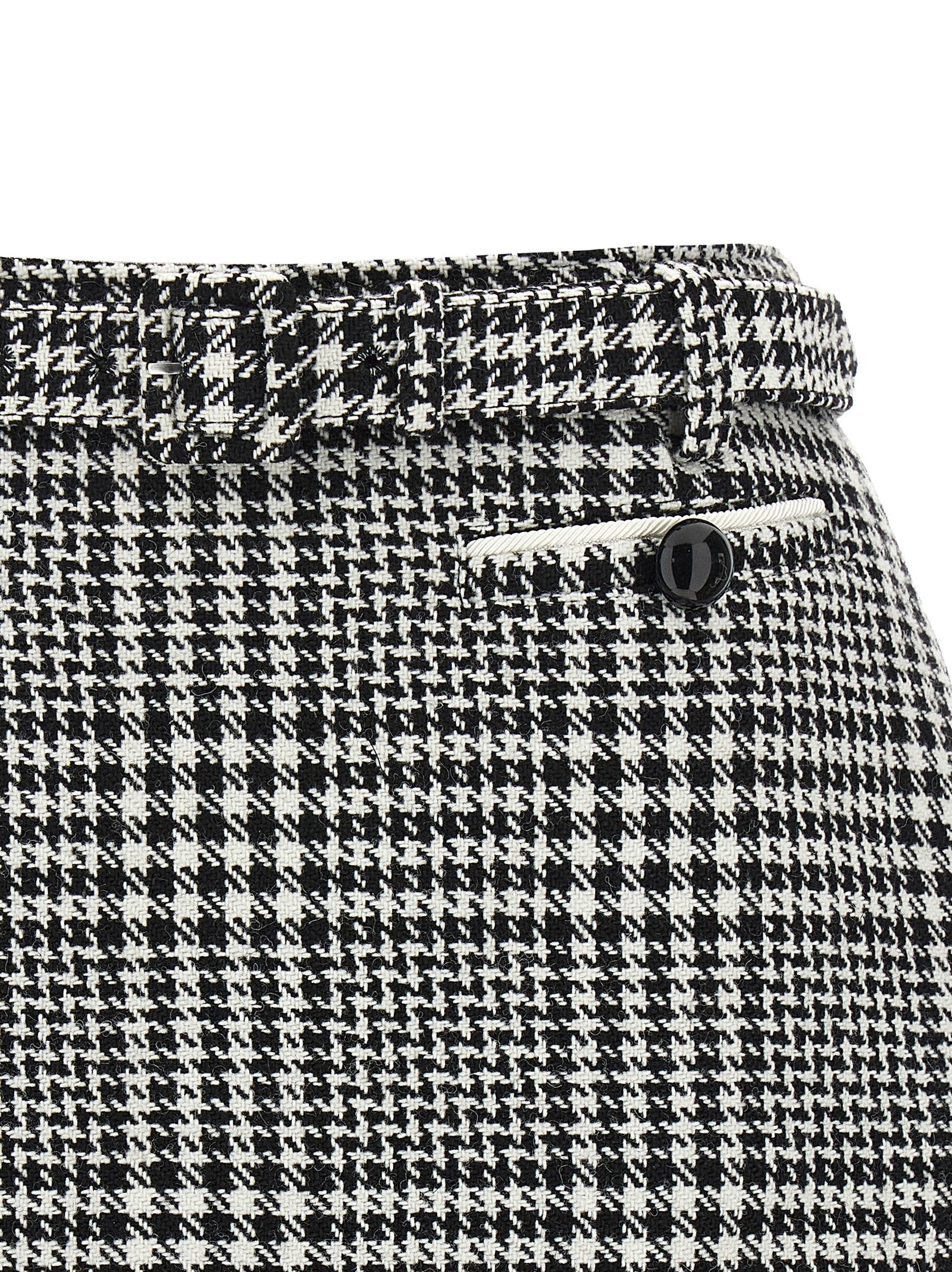Self-Portrait Bouclé Wool Skort
