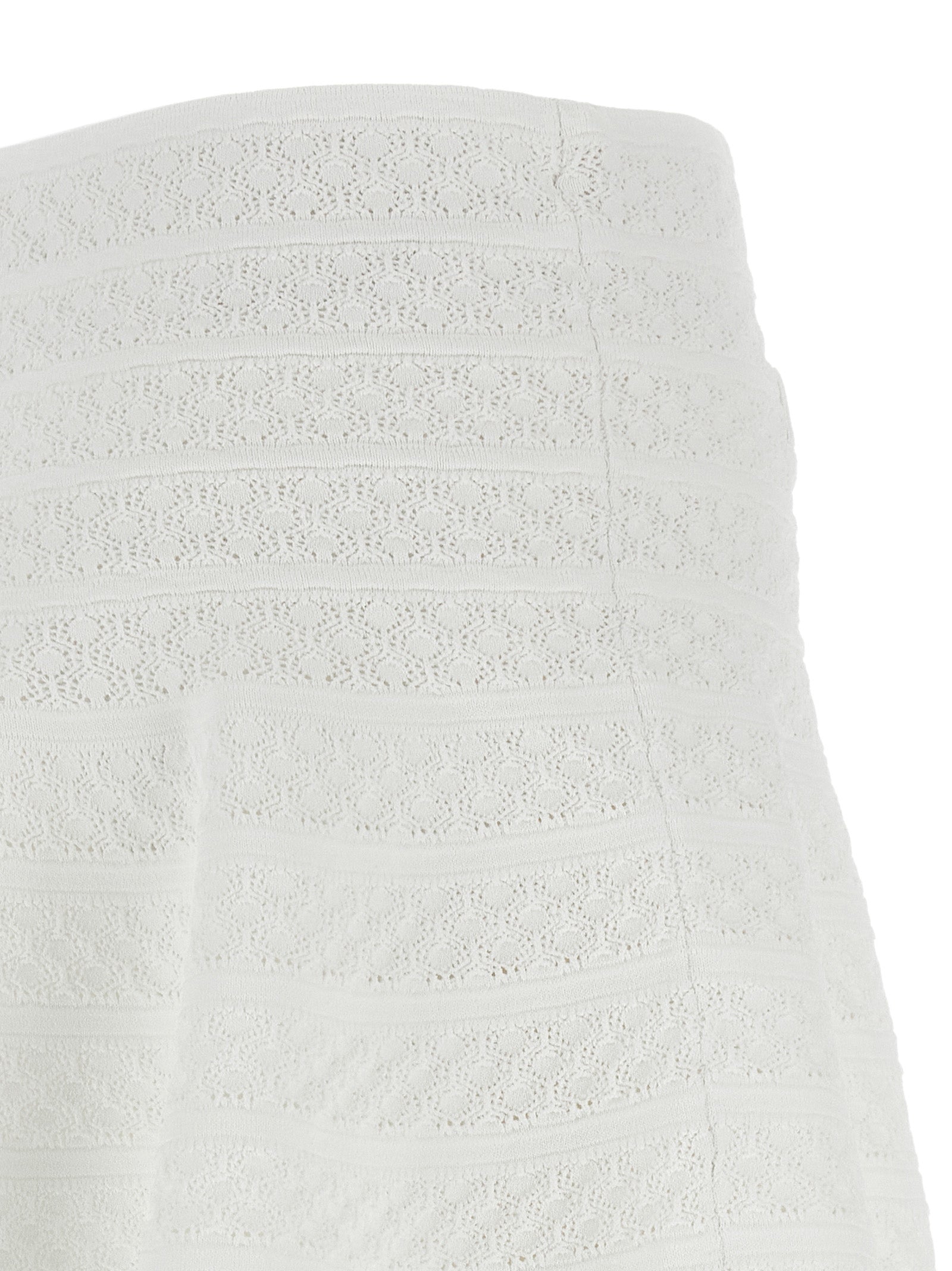 Self-Portrait Self Portrait Pointelle Knit Mini Skirt