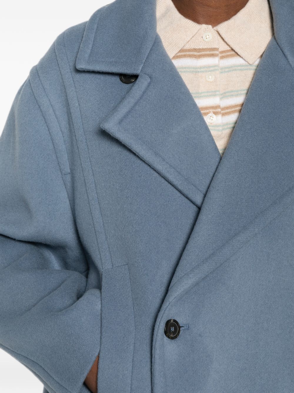 Semicouture Coats LIGHT BLUE