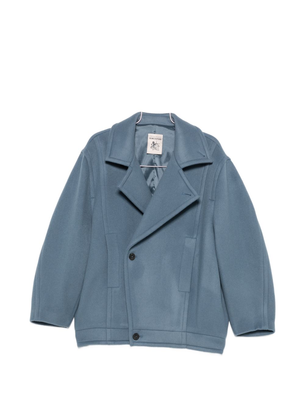 Semicouture Coats LIGHT BLUE