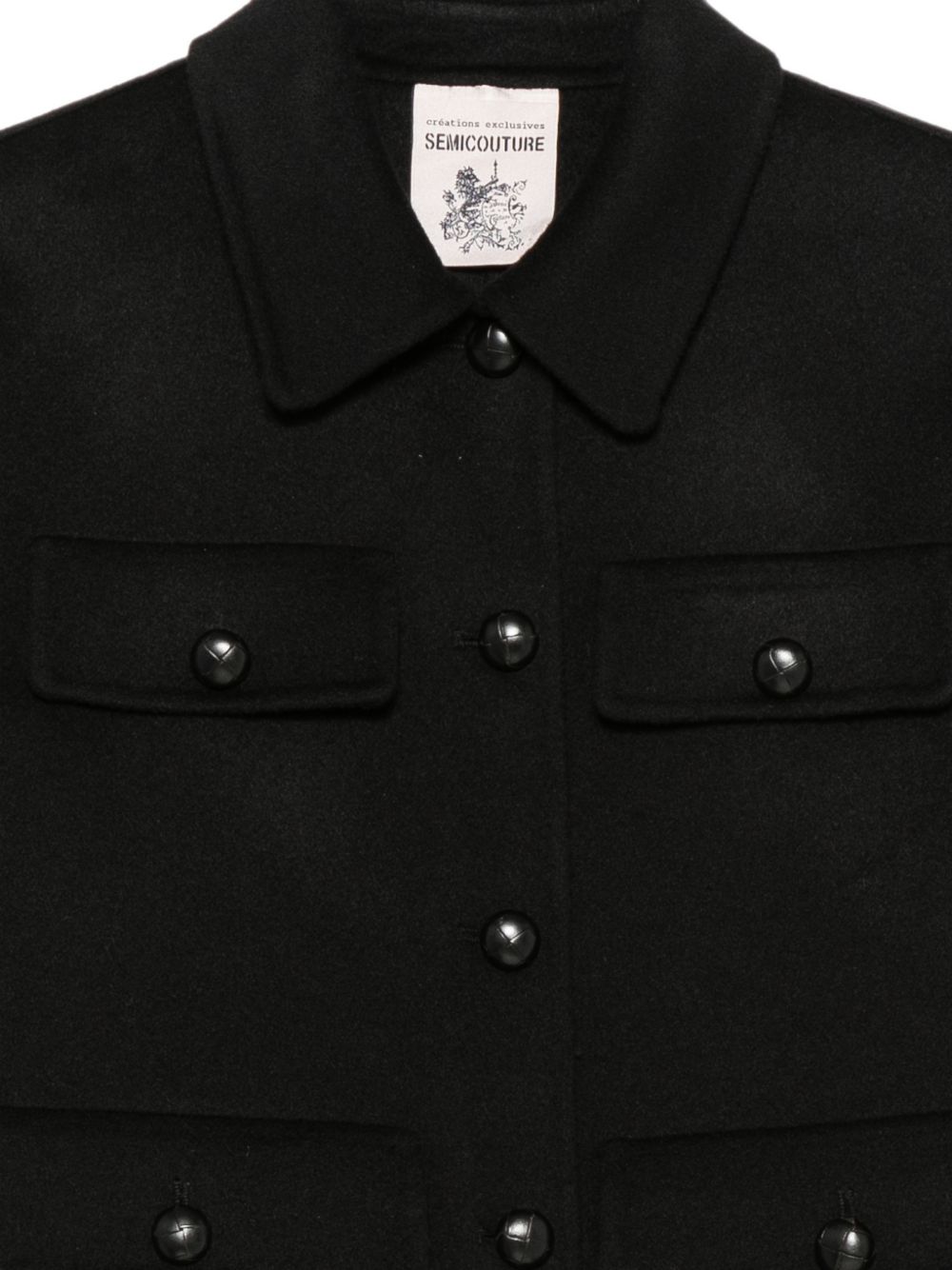 Semicouture Jackets BLACK