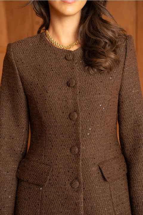 Sequined Tweed Matching Set