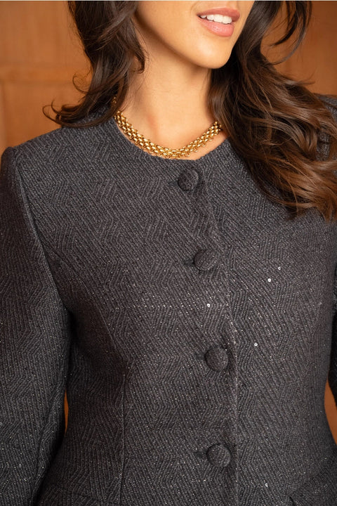 Sequined Tweed Matching Set