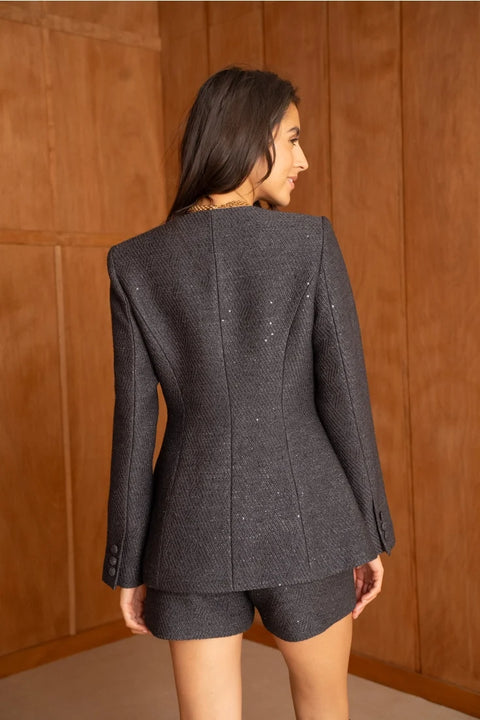 Sequined Tweed Matching Set