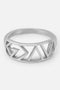 Silver Highs and Lows Statement Ring