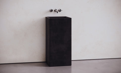 Square Concrete Pedestal Sink – Studio Collection