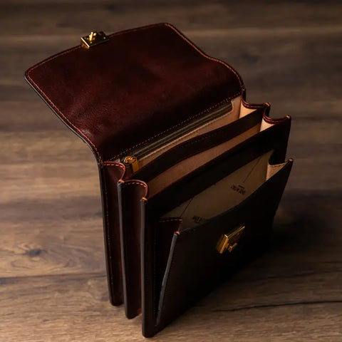 Small Leather Briefcase - Walden