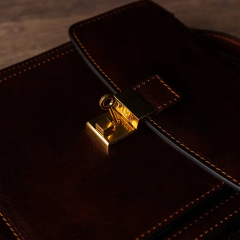 Small Leather Briefcase - Walden
