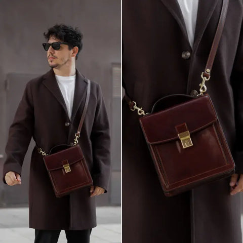 Small Leather Briefcase - Walden