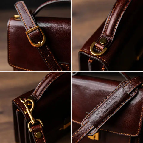 Small Leather Briefcase - Walden