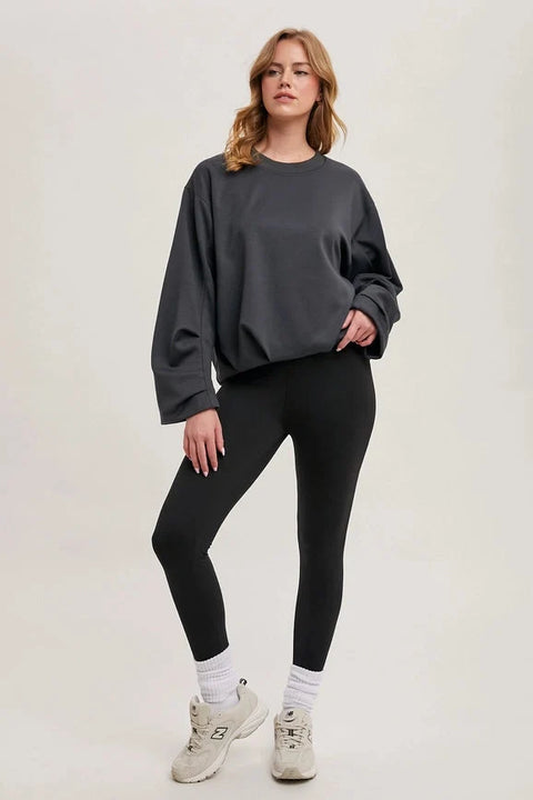 Softstreme Voluminous-Sleeve Pullover - ASH