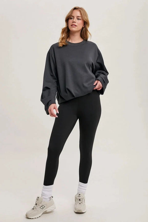 Softstreme Voluminous-Sleeve Pullover - ASH