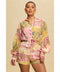 Spring Paisley Short Set PINK MULTI