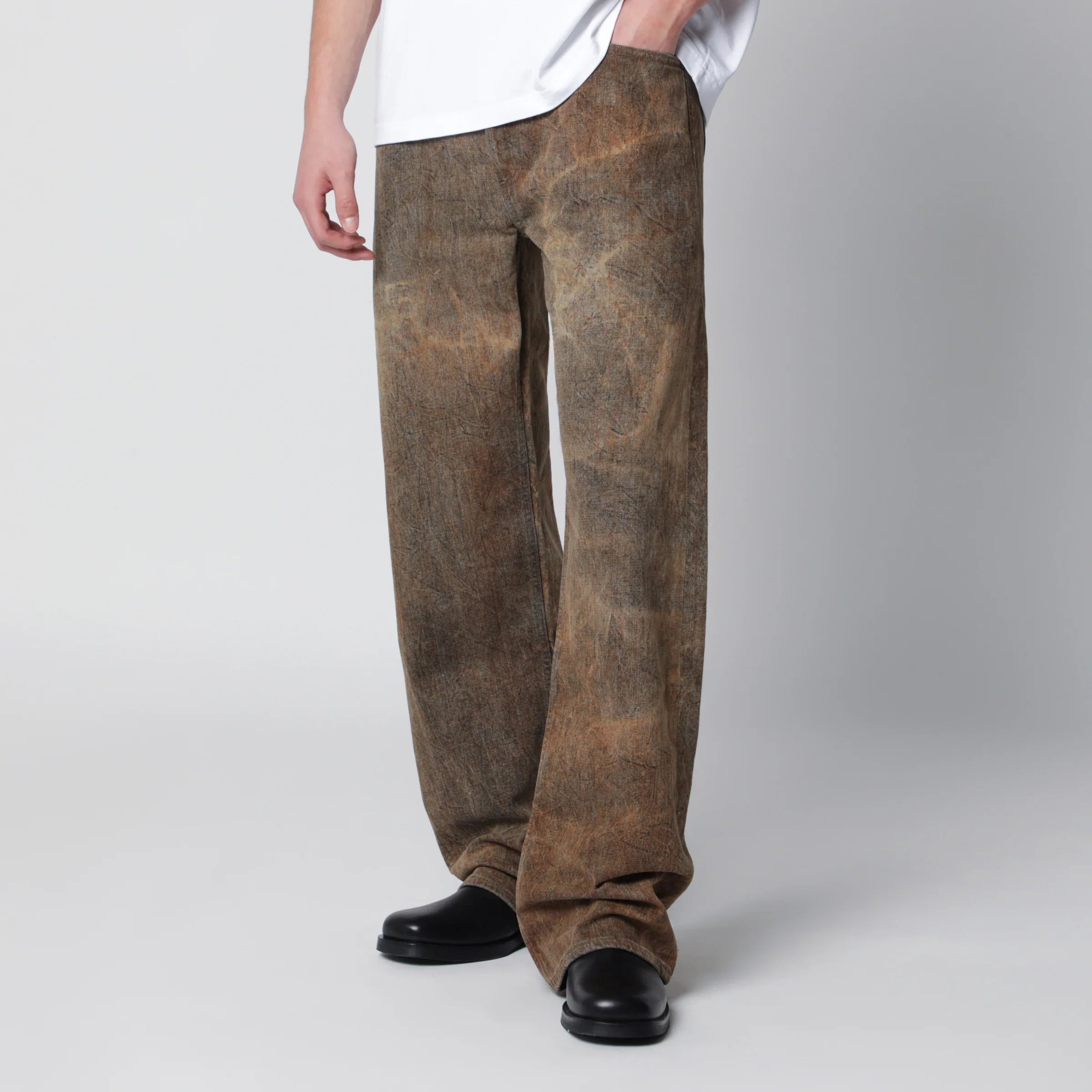Stretch Denim Mid-Rise Jeans for Comfort