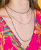 3 CHAIN LAYERD CHARM NECKLACE