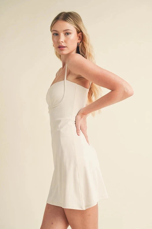 Sweetheart Dress - Cream