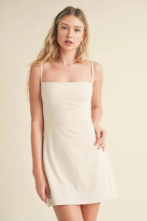 Sweetheart Cream Dress Elegant Women’s Dress
