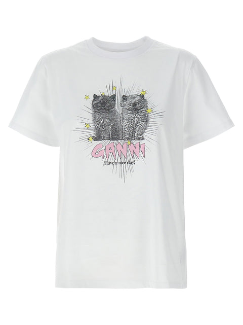 Ganni Kittens T-shirt