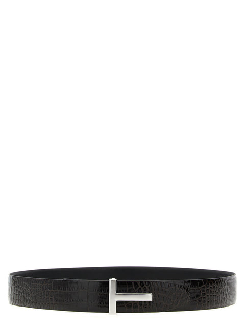 Tom Ford Reversible Crocodile Leather Belt