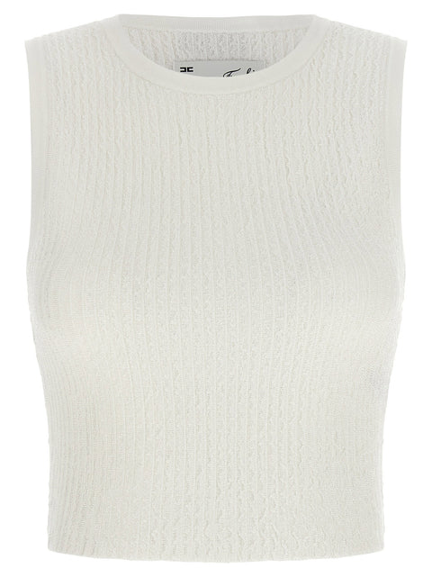 Elisabetta Franchi Ribbed Crop Top