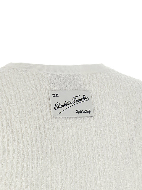Elisabetta Franchi Ribbed Crop Top