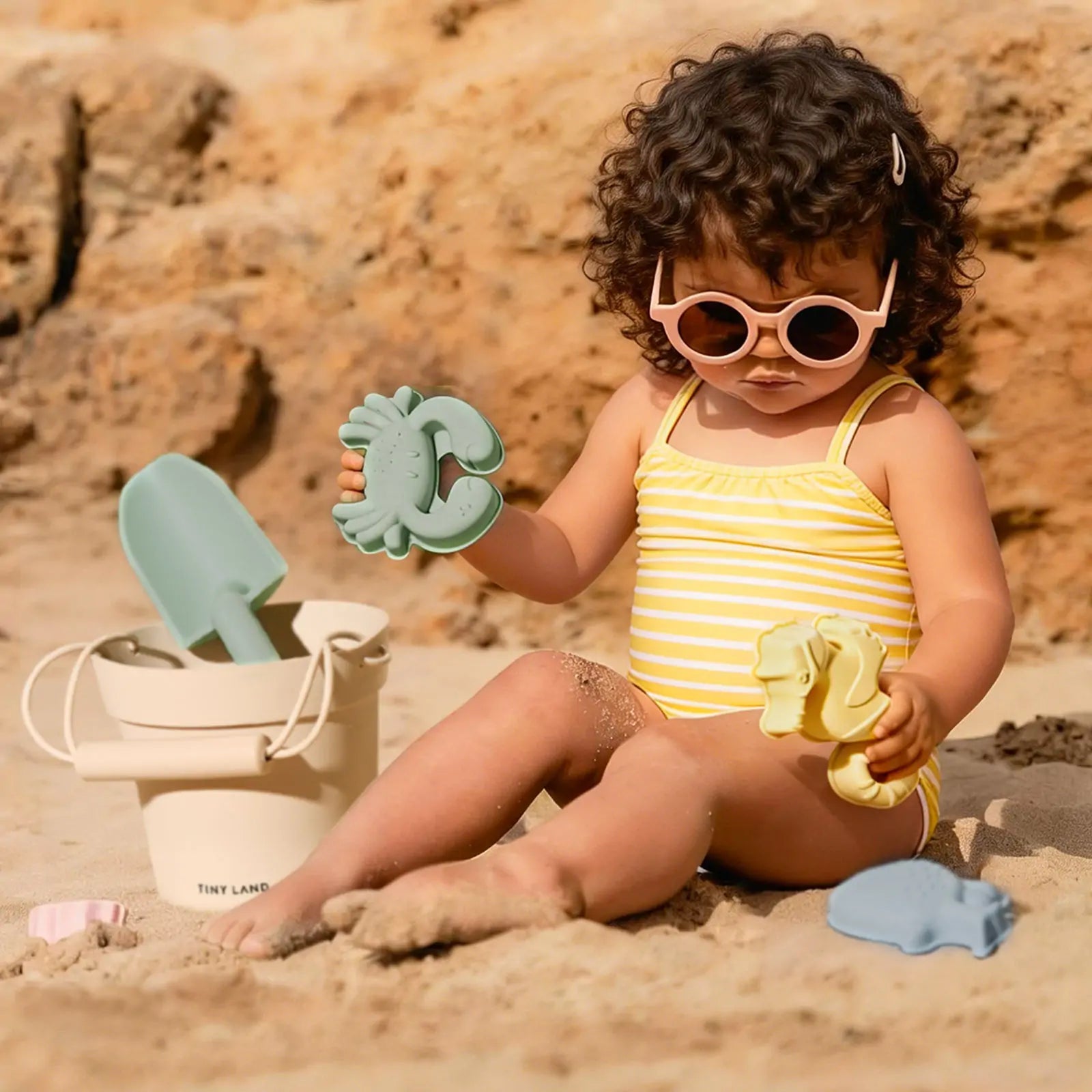 Tiny Land® One-Stop Beach Toy & Tent Set