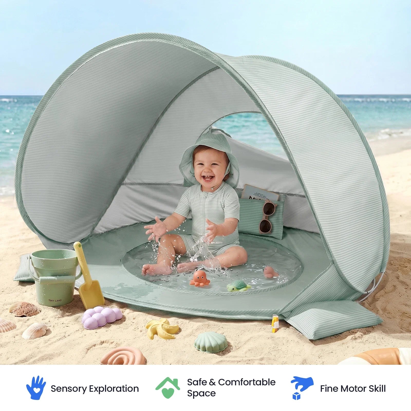 Tiny Land® 3-in-1 Baby Beach Tent