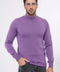 Half Turtleneck Purple Knitwear Sweater - Wessi