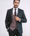 Checked Patterned Slim Fit Black Men Suit - Wessi