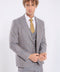 Checked Slim Fit Light Blue Men Suit - Wessi