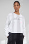 Take Heart Cropped LS Women's Tee