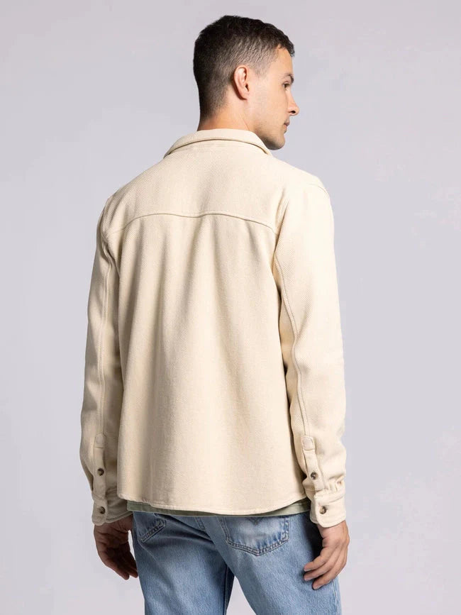 Tate Jacket - Cotton Button Front Layer OYSTER GREY