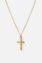 Textured Cross Necklace